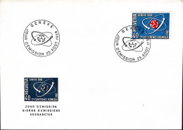 1958-Svizzera 2 CONFERENZA ATOMICA Dell'ONU Su Busta Fdc - FDC