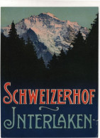 Schweizerhof Interlaken - & Hotel, Label - Hotelaufkleber