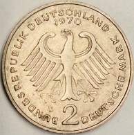 Germany Federal Republic - 2 Mark 1970 D, Konrad Adenauer, KM# 124 (#4819) - 2 Mark