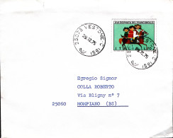 1975-GIORNATA FRANCOBOLLO'75 Lire 70 Isolato Su Partecipazione Vestone (29.12) - 1971-80: Poststempel