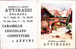 1954-CALENDARIETTO Spa ATTIBASSI Bologna - Petit Format : 1941-60