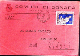 1974-EUROPA Lire 50 Isolato Su Busta Donada (6.11) - 1971-80: Marcophilia