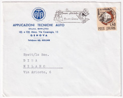 1965-GIORNATA RISPARMIO (1008) Isolato Su Busta - 1961-70: Poststempel