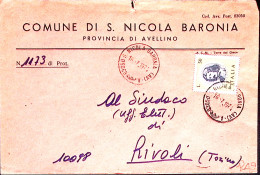 1974-BORROMINI Lire 50 Isolato Su Busta S. Nicola Baronia (16.7) - 1971-80: Marcophilie