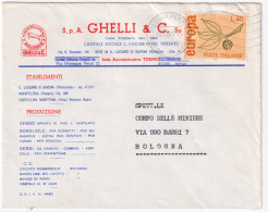 1965-EUROPA1965 Lire 40 (1002) Isolato Su Busta - 1961-70: Poststempel