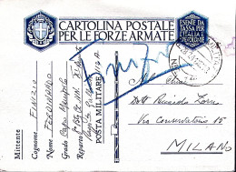 1941-Posta Militare/Nro 112 C.2 (28,1) Su Cartolina Franchigia - War 1939-45