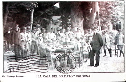 1915-BOLOGNA La Casa Del Soldato Con Tondo Ed Ovale Bologna (20.7) Non Affrancat - Bologna