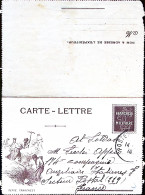 1918-TRESOR E POSTES / . C.2 (14.3) Su Biglietto Franchigia Scritta Da Italiano  - 1. Weltkrieg 1914-1918