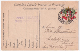 1917-Posta Militare/3^ DIVISIONE C.2 (10.4) Su Cartolina Franchigia - Guerre 1914-18
