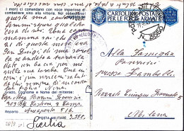 1943-R.AEROPORTO 516 Manoscritto Su Cartolina Franchigia Posta Militare N 3550 ( - Oorlog 1939-45