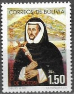 Bolivia Bolivie Bolivien 1976 Frater Brother Vicente Bernedo De Potosi Michel No. 913 MNH Mint Postfr. Neuf ** - Bolivie