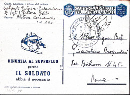 1942-Posta Militare/N 12 C.2 (20.10) Su Cartolina Franchigia Rinunzia Al Superfl - Oorlog 1939-45