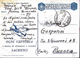 1943-Posta Militare/N 77 (22.7) Manoscritto Su Cartolina Franchigia La Tua Sobri - Oorlog 1939-45