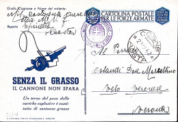 1942-MILIZIA NAZ FORESTALE/Coorte Di Aosta Tondo Su Cartolina Franchigia Senza I - Italian Eastern Africa