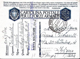 1941-UFFICIO Posta Militare/N 70 C.2 (4.8) Su Cartolina Franchigia Manoscritto C - Weltkrieg 1939-45