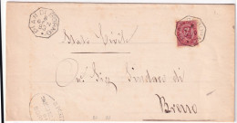 1893-PIAN DI BORNO Ottagonale Collettoria (8.1) Su Piego - Marcofilie
