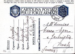 1941-Posta Militare/N 207 C.2 (10.12) Su Cartolina Franchigia - Oorlog 1939-45