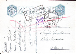 1941-Posta Militare/Nro 49 C.2 (27.2) Su Cartolina Franchigia - Guerre 1939-45