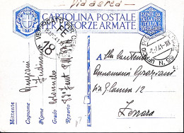 1941-UFFICIO POSTALE MILITARE/N 99 C.2 (9.4) Su Cartolina Franchigia - Marcophilie