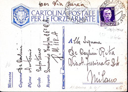 1941-Posta Militare/Nro 118 C.2 (20.1) Su Cartolina Franchigia Via Aerea - Weltkrieg 1939-45
