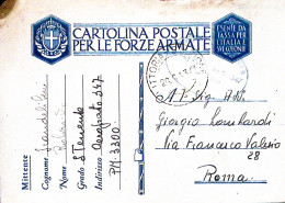 1943-R.AEROPORTO 347 Posta Militare 3300 Manoscritto (25.6) Su Cartolina Franchi - Weltkrieg 1939-45