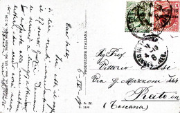 1919-TRENTO E TRIESTE C.C.5/c.5 + 10/c.10 Su Cartolina Posta Militare 83 (8.4) - Guerre 1914-18