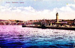 1918-Venezia Giulia TRIESTE Lanterna E Porto Viaggiata Trieste 3 Scalpellato (23 - Trieste