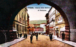 1919-TRIESTE Interno Della Galleria Di Montuzza Viaggiata Trieste 3 Scalpellato  - Trieste