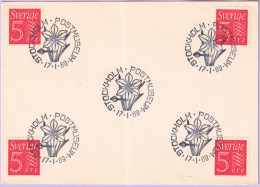 1969-SVEZIA Museo Postale/Stoccolma (17.1) Annullo Speciale Su Cartolina - Sonstige & Ohne Zuordnung