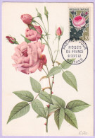 1962-Francia Rose Serie Cpl. (1356/7) Due Maximum - Lettres & Documents