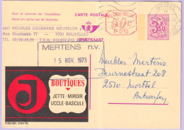 1960-Belgio Cartolina Postale F.2 Pubblicita' Stadera, Viaggiata - Autres & Non Classés