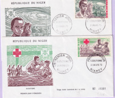 1973-Niger Scoutismo Serie Cpl. (PA 206/9) Quattro Fdc - Niger (1960-...)