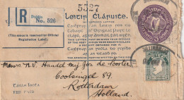 Ierland 1926+?, 2 Registered Letters Sent To Netherland (4 Scans) - Entiers Postaux