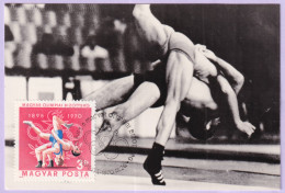 1970-Ungheria 3f. LOTTA (2126) Su Maximum - Postmark Collection