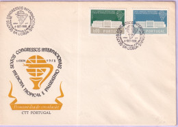 1957-GERMANIA DDR 1957 Fiera Lipsia (284/5) Fdc - Brieven En Documenten