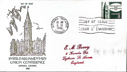 1965-CANADA Congresso Unione Interparlamentare (366) Fdc - Andere & Zonder Classificatie