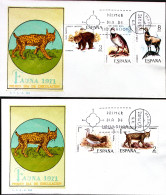 1971-SPAGNA Fauna Serie Cpl. Due Fdc - Briefe U. Dokumente