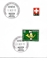 1959-Svizzera Conf. Ministri Esteri/Ginevra (11.5) Annullo Speciale Su Cartolina - Sonstige & Ohne Zuordnung
