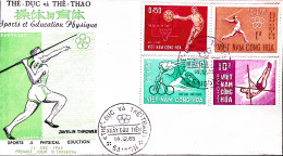 1965-Vietnam Del Sud 3^ Giochi Olimpici Sud Est Asiatico Serie Cpl. (275/8) Fdc - Vietnam