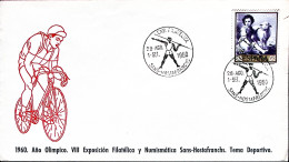 1960-SPAGNA 8 Espos. Filatelica A Tema Sportivo (1.9) Annullo Speciale - Storia Postale