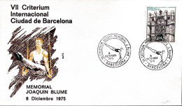 1975-SPAGNA 7 Criterium Int. Citta' Di Barcellona (8.12) Annullo Speciale - Covers & Documents