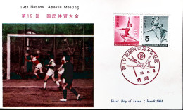 1964-Giappone19 Meeting Nazionale Atletica Serie Cpl. (774/5) Fdc - FDC