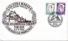 1954-Jugoslavia Francobolli Beneficenza (19/0) Fdc - Brieven En Documenten