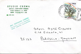 1995-PRO ALLUVIONATI Lire 75 + 2250 Isolato Su Busta Termoli (23.9) - 1991-00: Poststempel