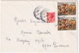 1970-RAFFAELLO Coppia Lire 20 + Siracusana Lire 10 (764+1118) Su Busta - 1961-70: Poststempel