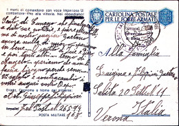 1943-Posta Militare/168 C.2 (6.9) E Manoscr. Feldpost 26594 Su Cartolina Franchi - Guerre 1939-45
