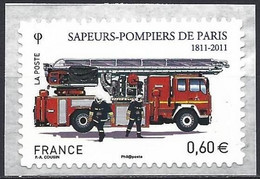 France 2011 - Mi 5178 - YT Ad 602 ( Firefighters & Truck ) MNH** - Self-adhesive - Perf. 11 - Ongebruikt