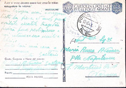 1943-Posta Militare/N 64 C.2 (18.8) Su Cartolina Franchigia - Guerre 1939-45