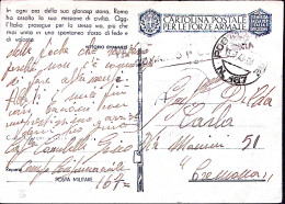 1943-Posta Militare/N 167 C.2 (15.7) Su Cartolina Franchigia Fori Spillo - War 1939-45