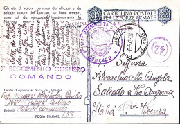 1943-Posta Militare/N 158 C.2 (6.5) Su Cartolina Franchigia - Guerre 1939-45